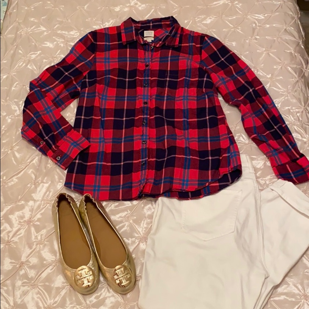 {NWOT} J. Crew :: Long-sleeve Flannel Button-up